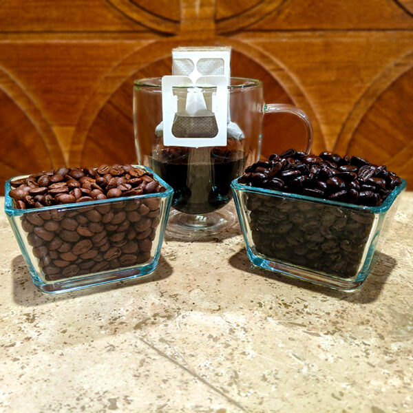 two coffee beans